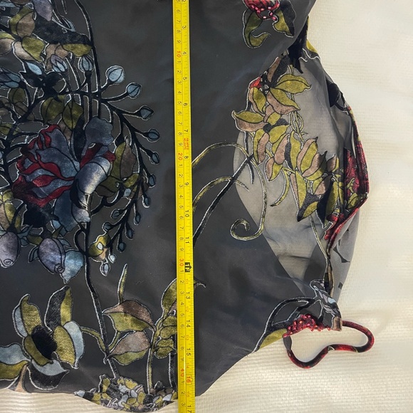 1990’s SILK VELVET ALEX EVENINGS MAXI DRESS SIZE 6P - Picture 12 of 15